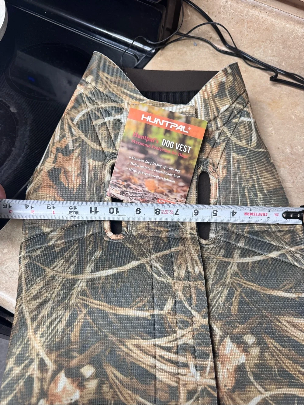 Huntpal Dog Vest Boater's Neoprene Realtree Max-5 Camo Size Large NWT